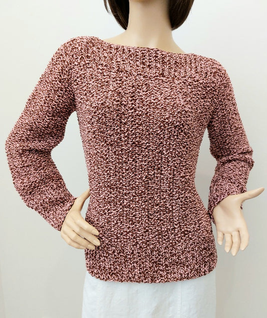 Svetr vroubkovaný PUF, přírodní