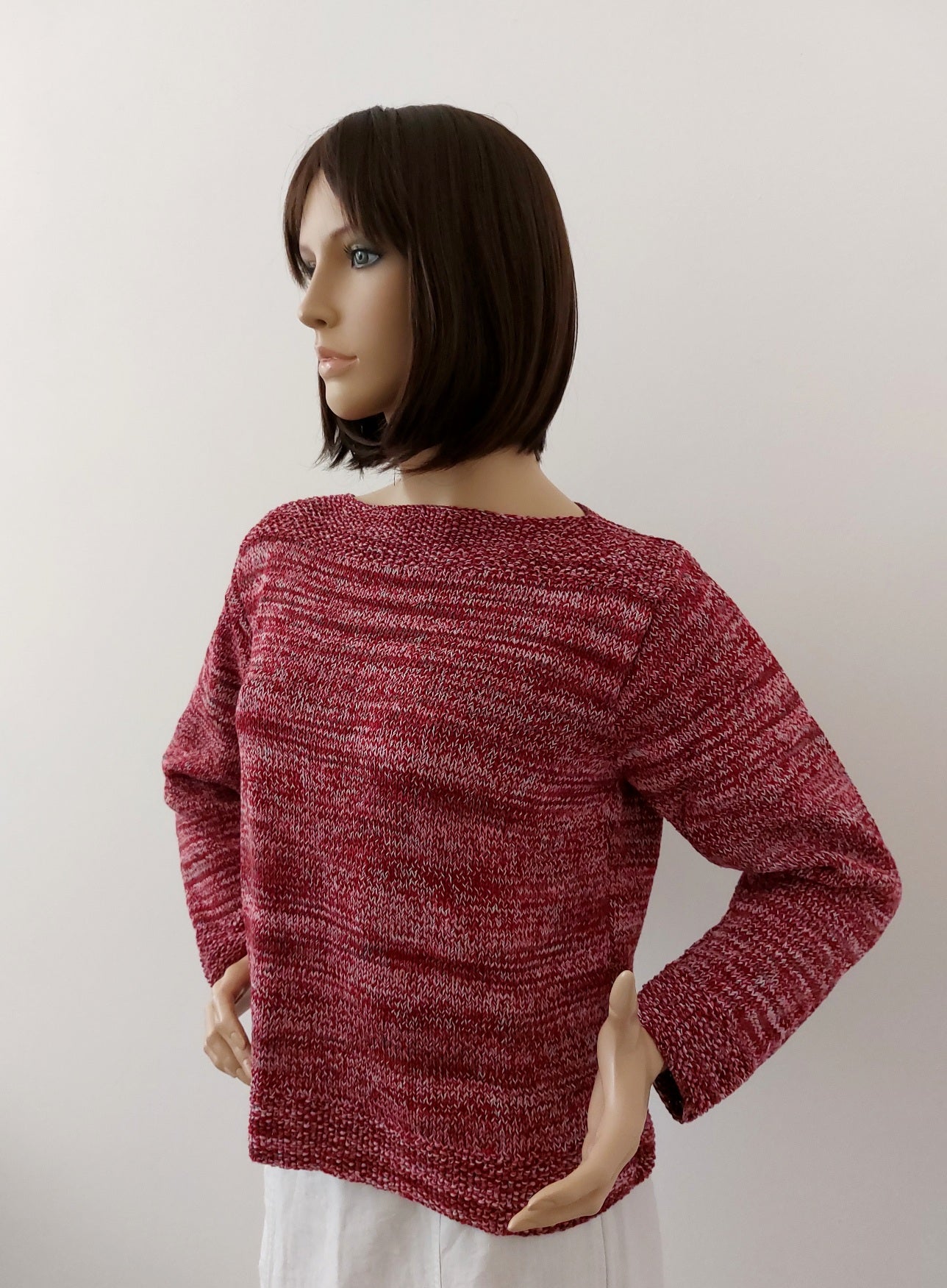 Svetr letní přírodní, melír