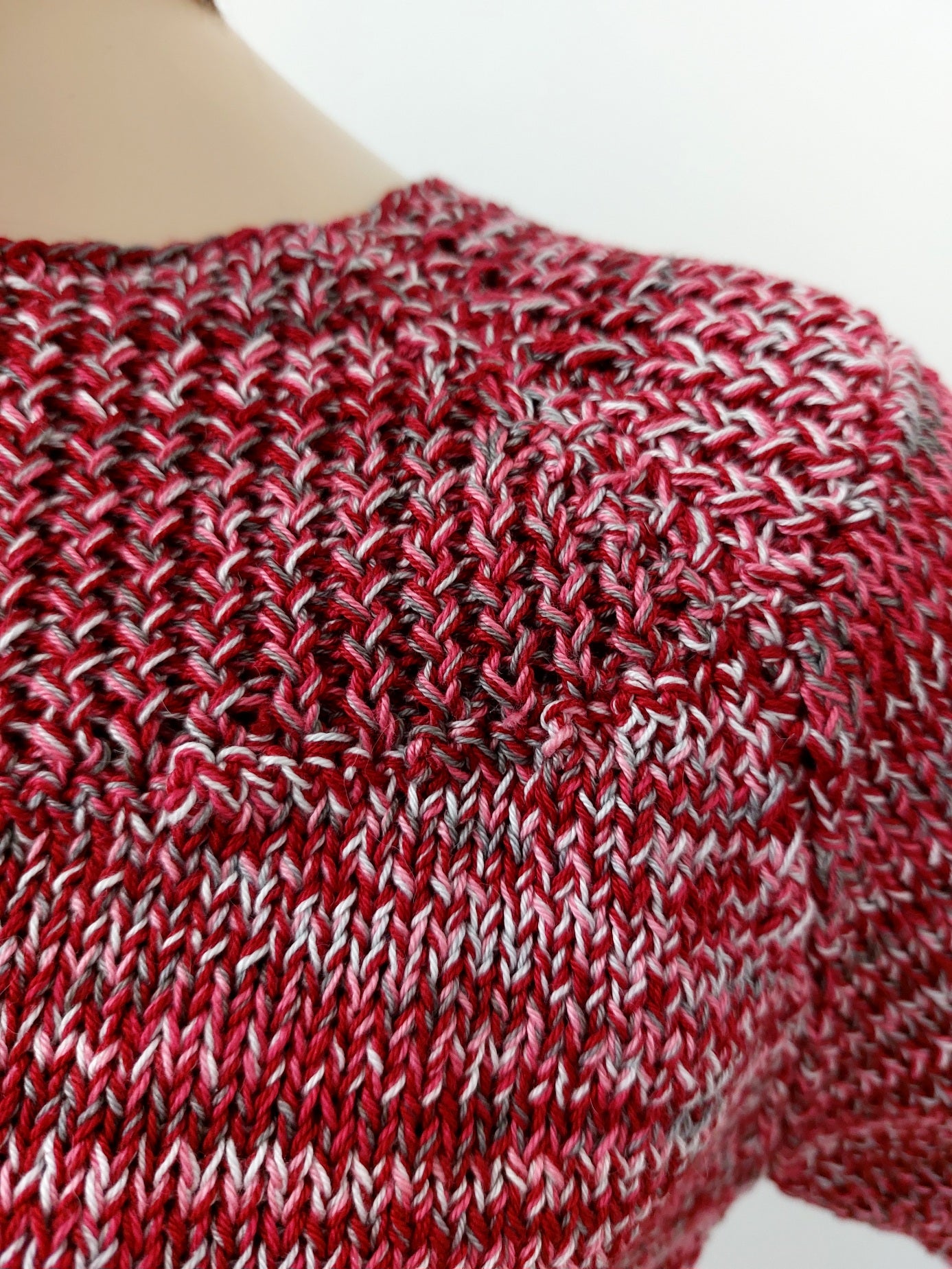 Crop-Top glatt, natur - Baumwolle