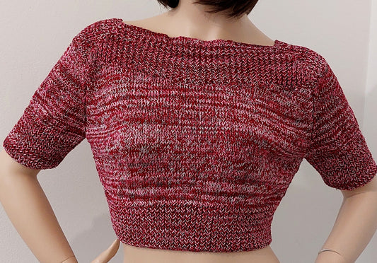 Krop-top hladký, přírodní - bavlna