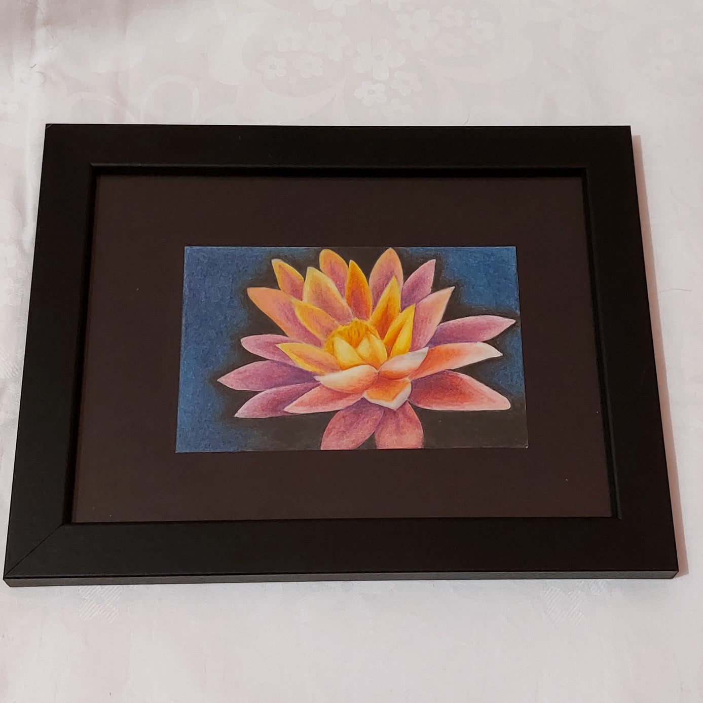 Lotosový květ - ručně kreslený obrázek