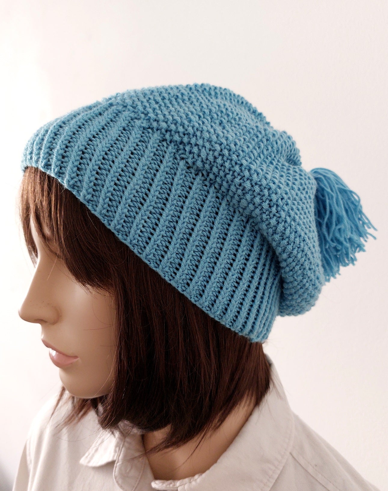 Čepice hrášková, jednobarevná