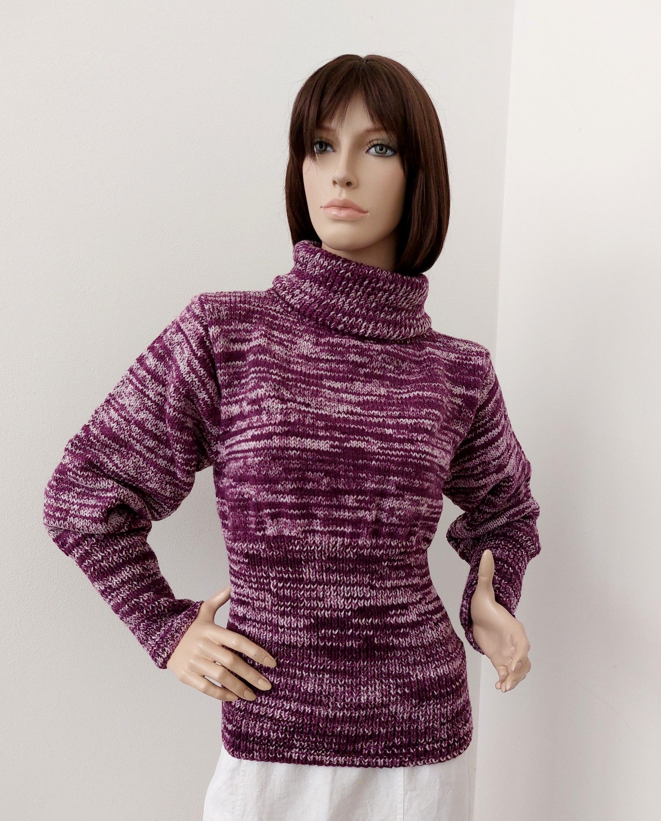 Svetr zimní žíhaný